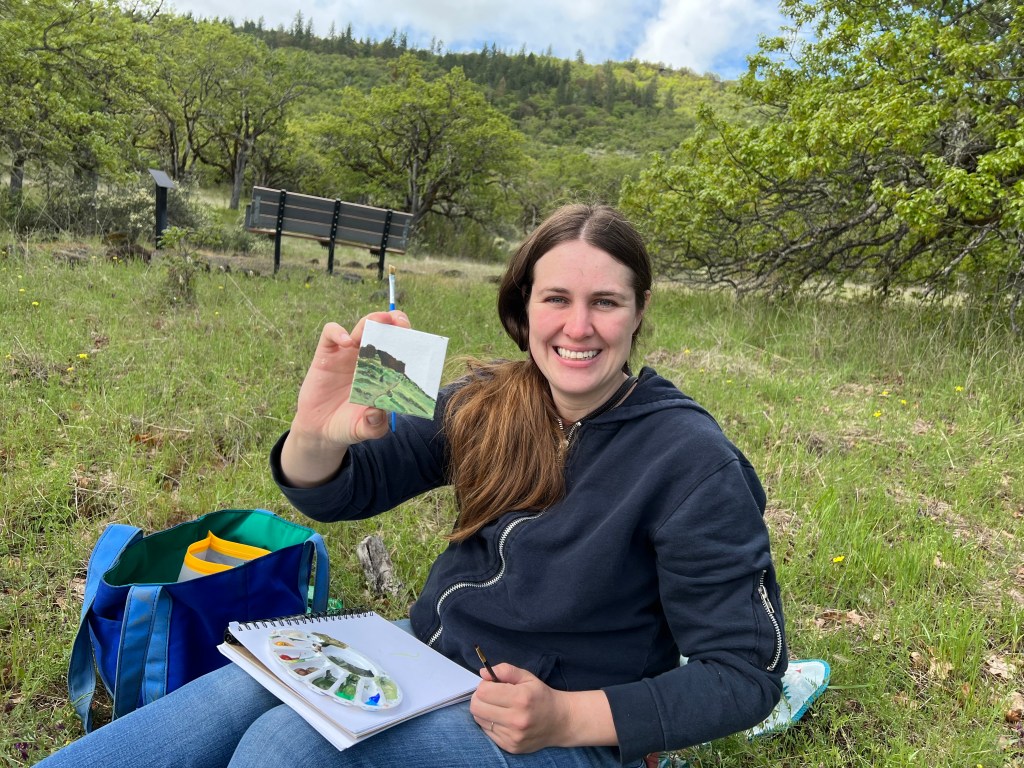 Plein air painting at the Table Rocks